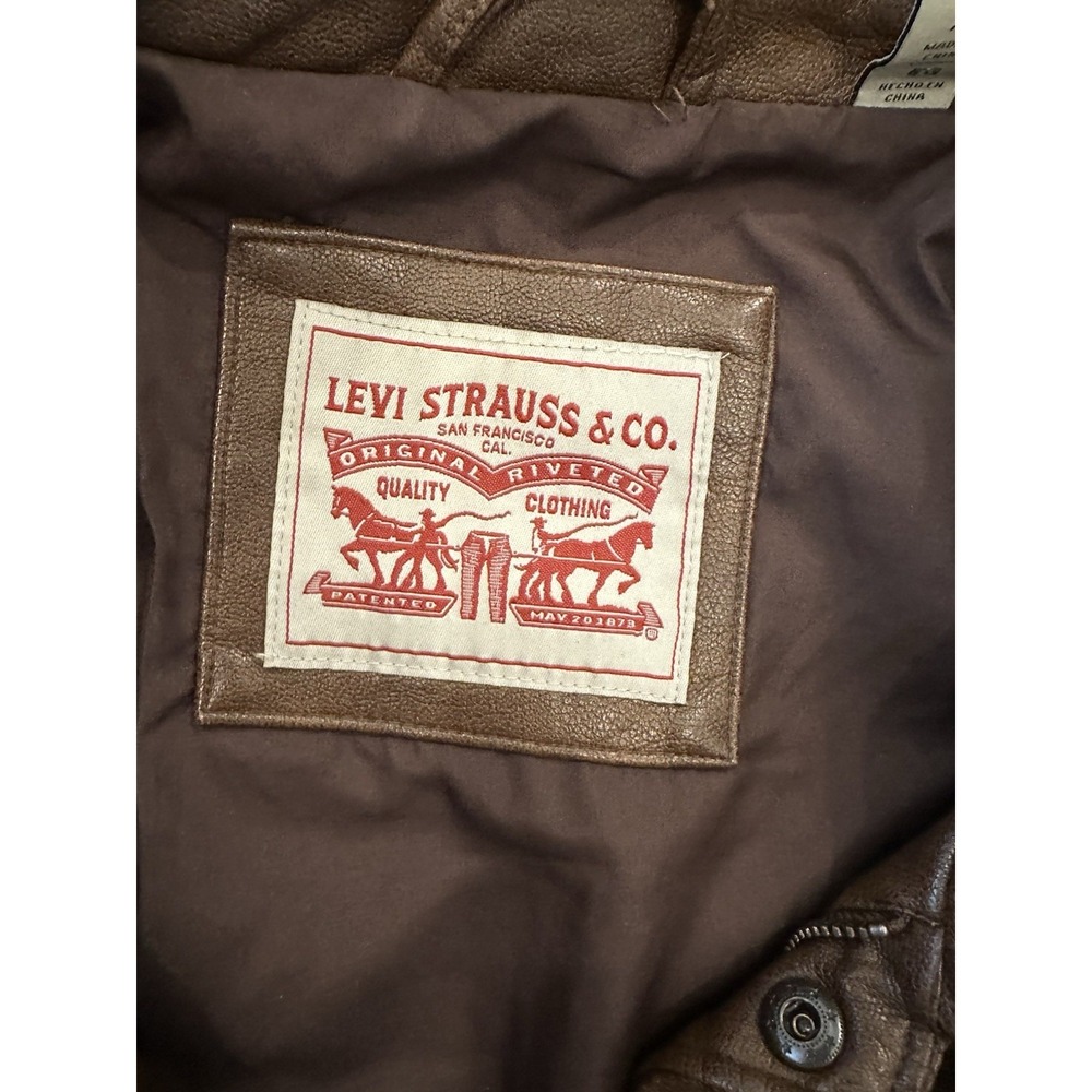 Levi Strauss & CO. Faux Brown Jacket Men's Size XL - Picture 8 of 15